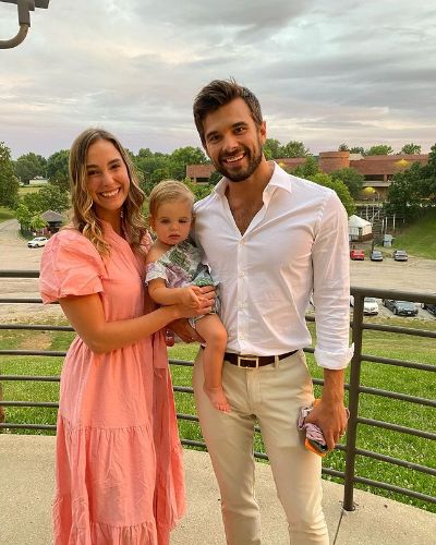 Picture of Josh Swickard with his wife Lorynn York and Daughter.